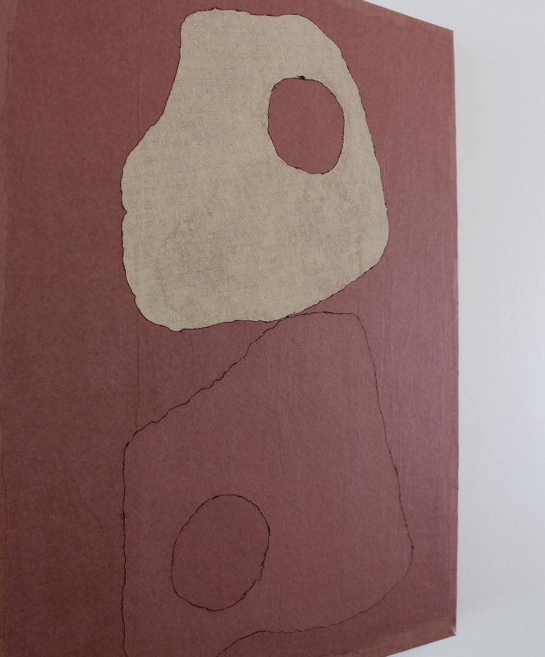 Original Abstract Expressionism Abstract Collage by Young Shin