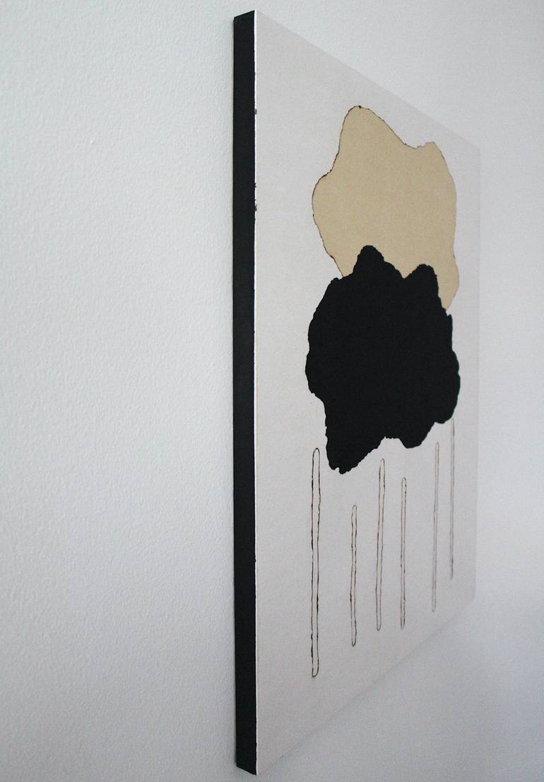 Original Art Nouveau Abstract Collage by Young Shin