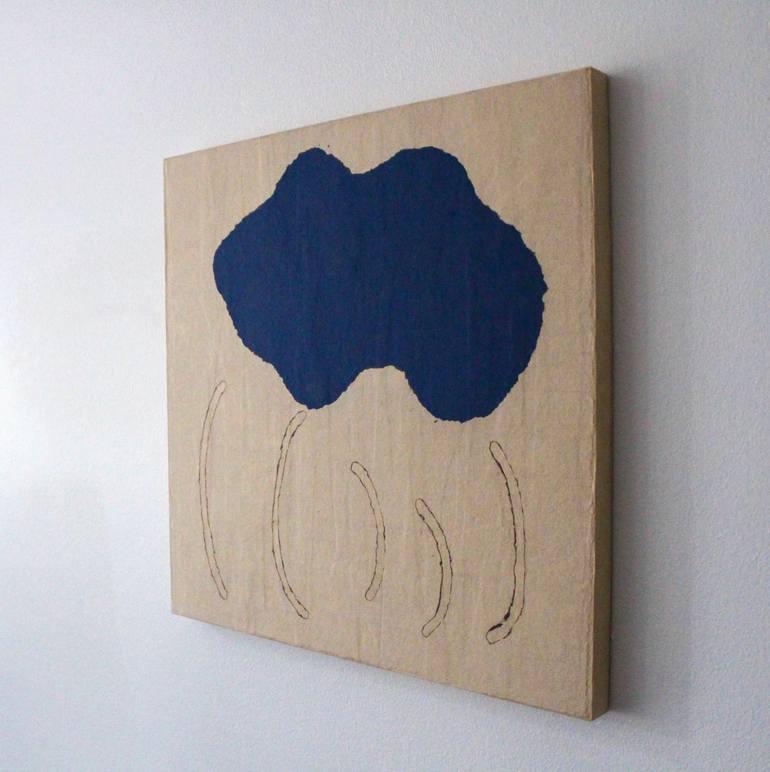 Original Abstract Expressionism Abstract Collage by Young Shin