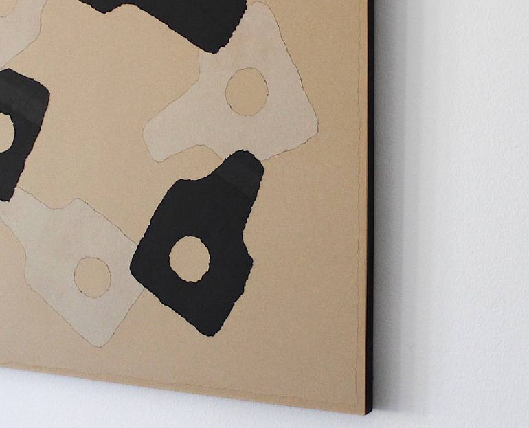 Original Abstract Expressionism Abstract Collage by Young Shin