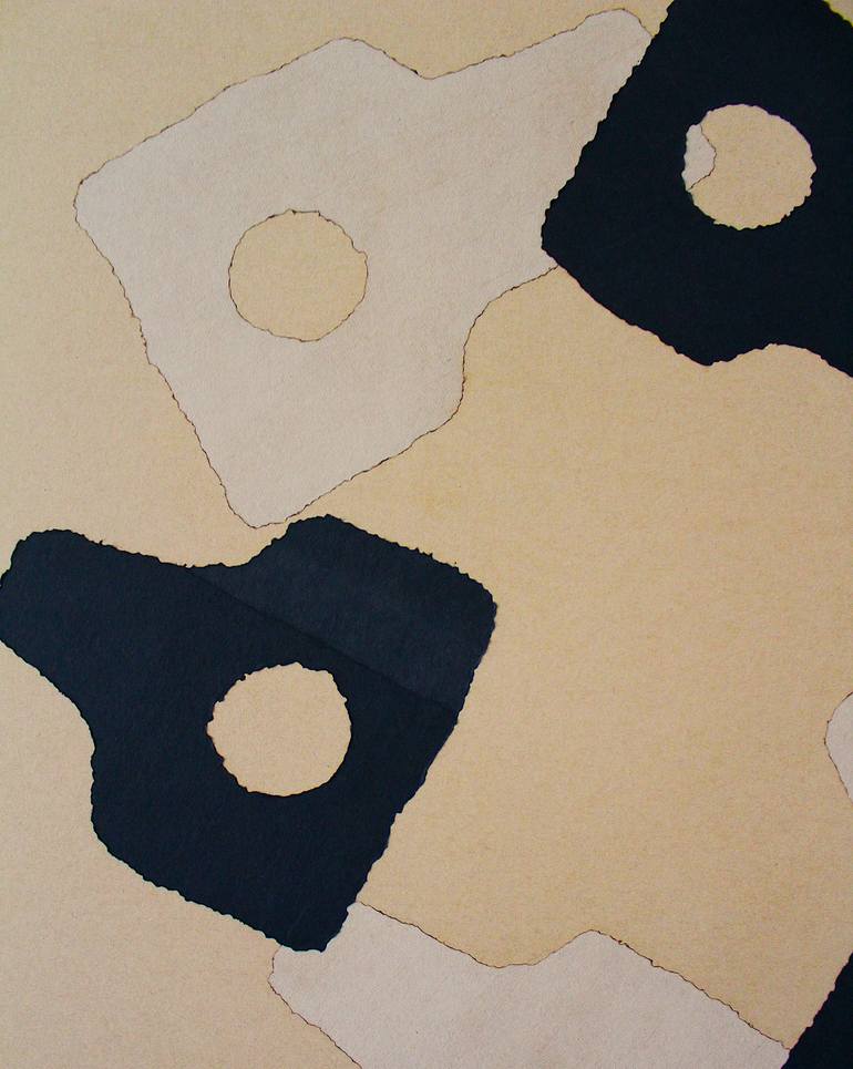 Original Abstract Expressionism Abstract Collage by Young Shin