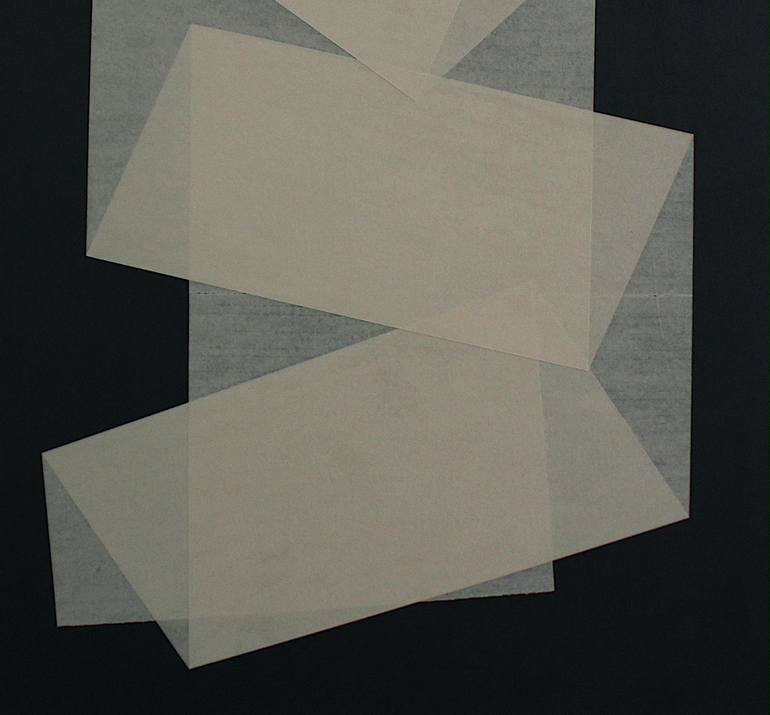 Original Black & White Abstract Collage by Young Shin