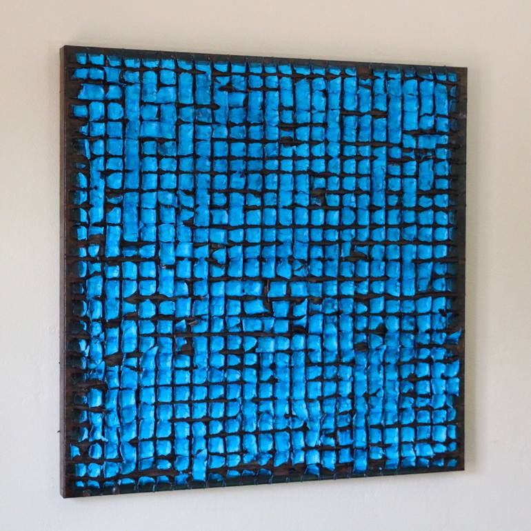 Original Abstract Expressionism Abstract Collage by Young Shin