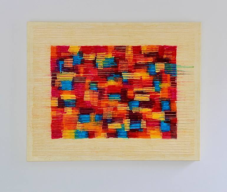 Original Abstract Expressionism Abstract Collage by Young Shin