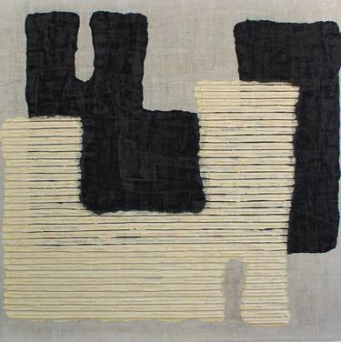 Original Minimalism Abstract Collage by Young Shin