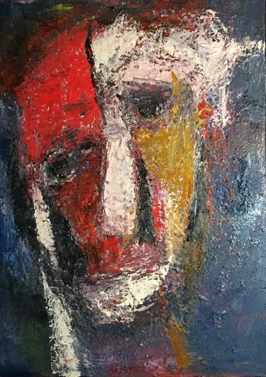 Print of Abstract Expressionism Portrait Paintings by Raul Dominguez Paniagua