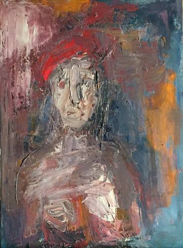 Original Abstract Expressionism Portrait Paintings by Raul Dominguez Paniagua