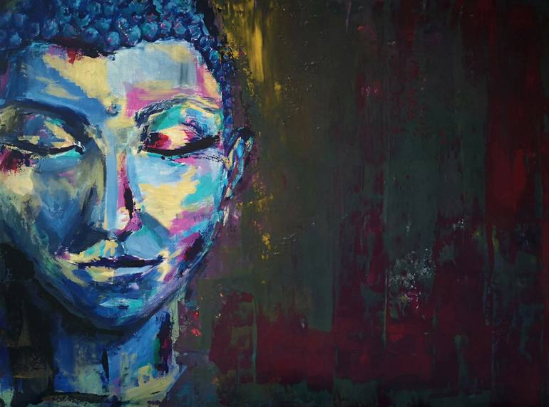 Buddha Painting by Yuliia Bochan | Saatchi Art