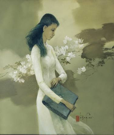 Original Modern Women Paintings by HONG NGUYEN
