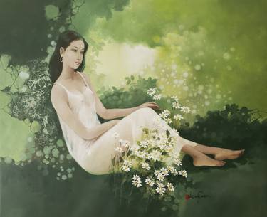 Original Modern Nude Paintings by HONG NGUYEN