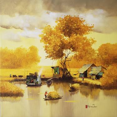 Original Modern Landscape Paintings by HONG NGUYEN