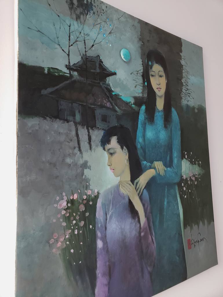 Original Modernism Women Painting by Hong Nguyen