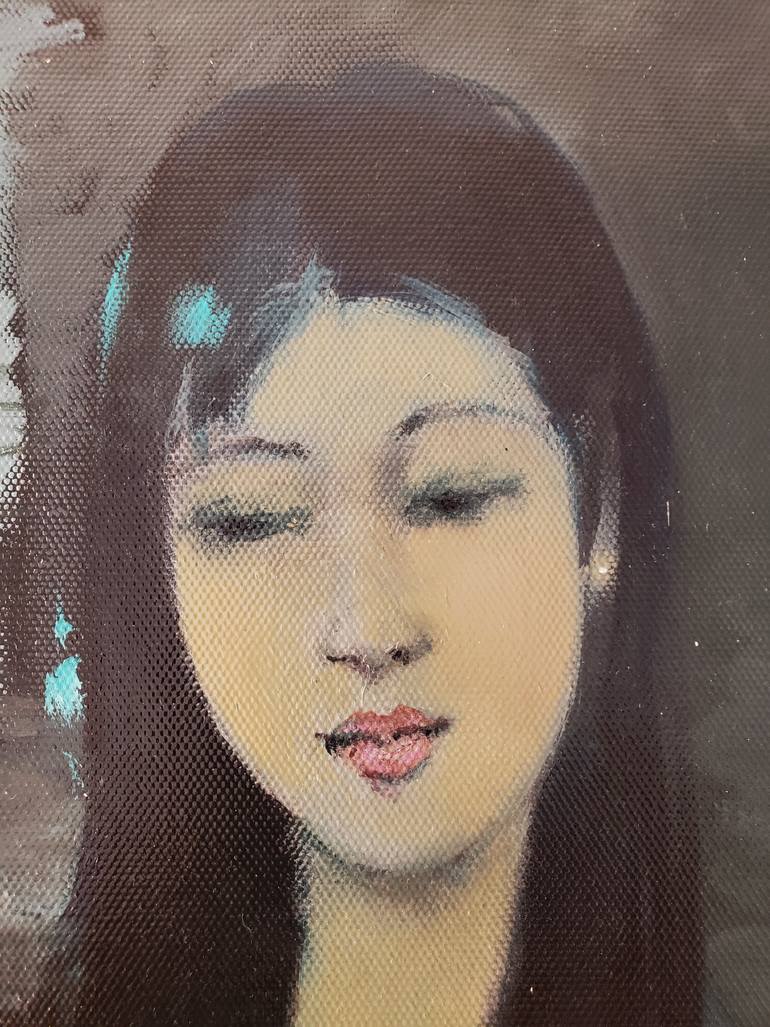 Original Modernism Women Painting by Hong Nguyen