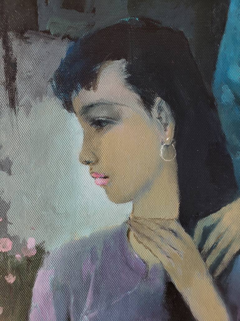 Original Modernism Women Painting by Hong Nguyen