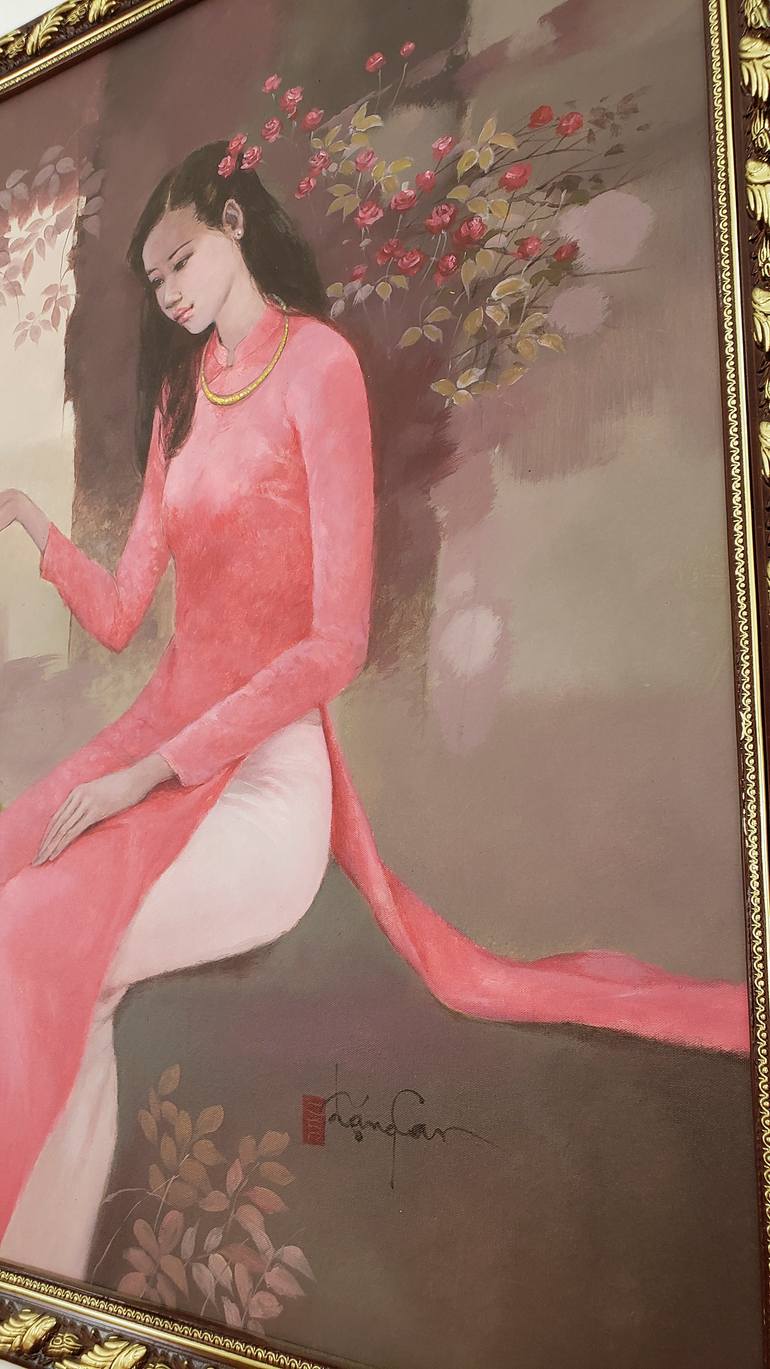 Original Modernism Women Painting by Hong Nguyen