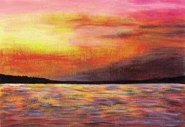 Sunset on Lake Balaton thumb