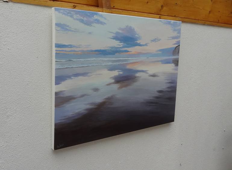 Original Figurative Beach Painting by Conchi Artero
