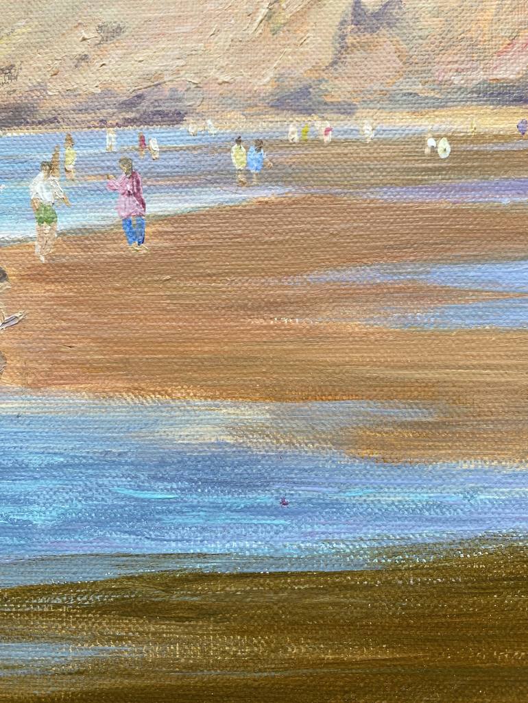 Original Figurative Beach Painting by Conchi Artero