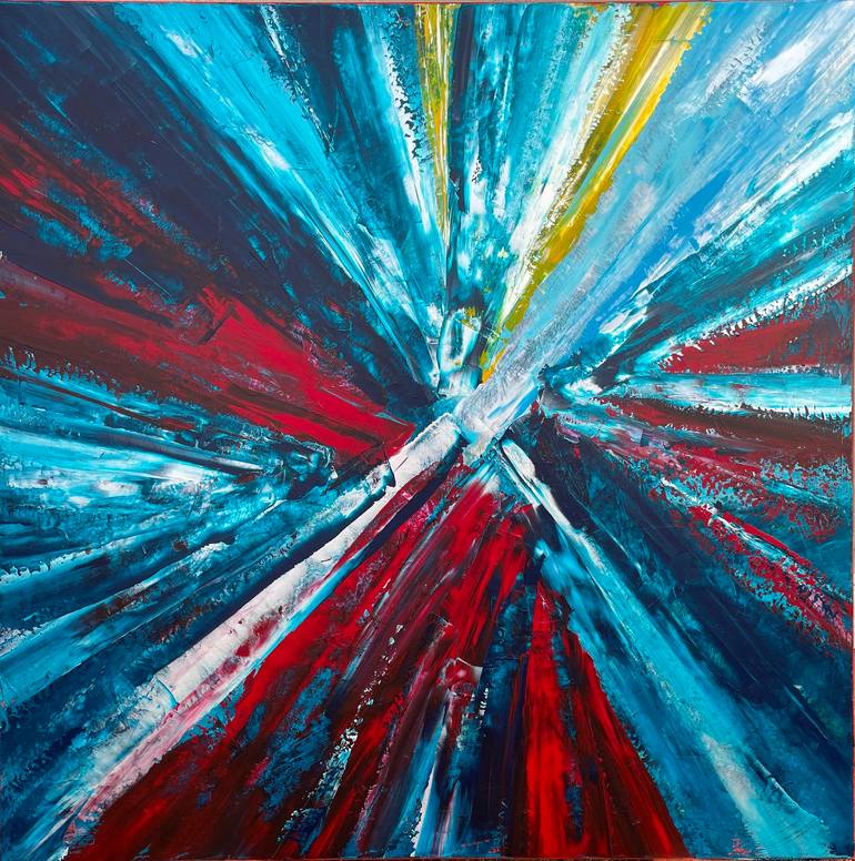Original Abstract Painting by Lucia De Brito Franco | Abstract Art on Canvas | A Glimpse into the Way