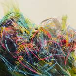 INK 6 /INK,CHALK  &  ACRYLIC ON CANVAS /2023 by Francisco Gomez