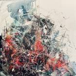 INK 1 ./INK AND CHALK ON LAIMINATE BOARD/2023 / 40
