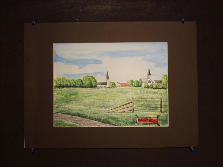 Original Folk Landscape Painting by Christopher Rehm