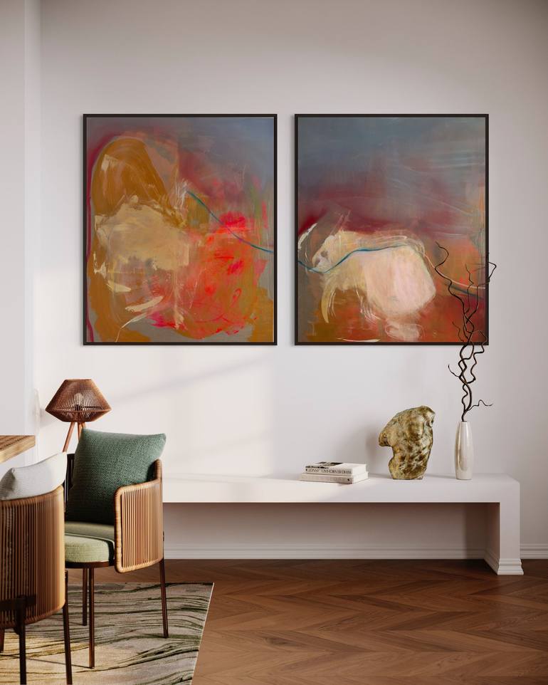 Original Abstract Painting by Jomaszka Kunicka