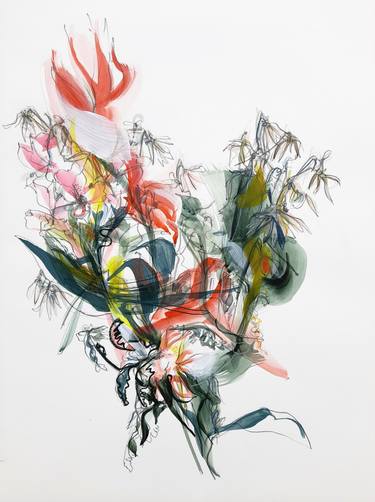 Original Abstract Floral Paintings by Emma Archer