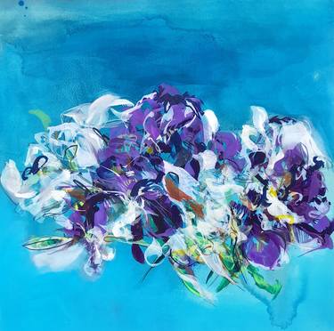 Original Abstract Expressionism Floral Paintings by Emma Archer