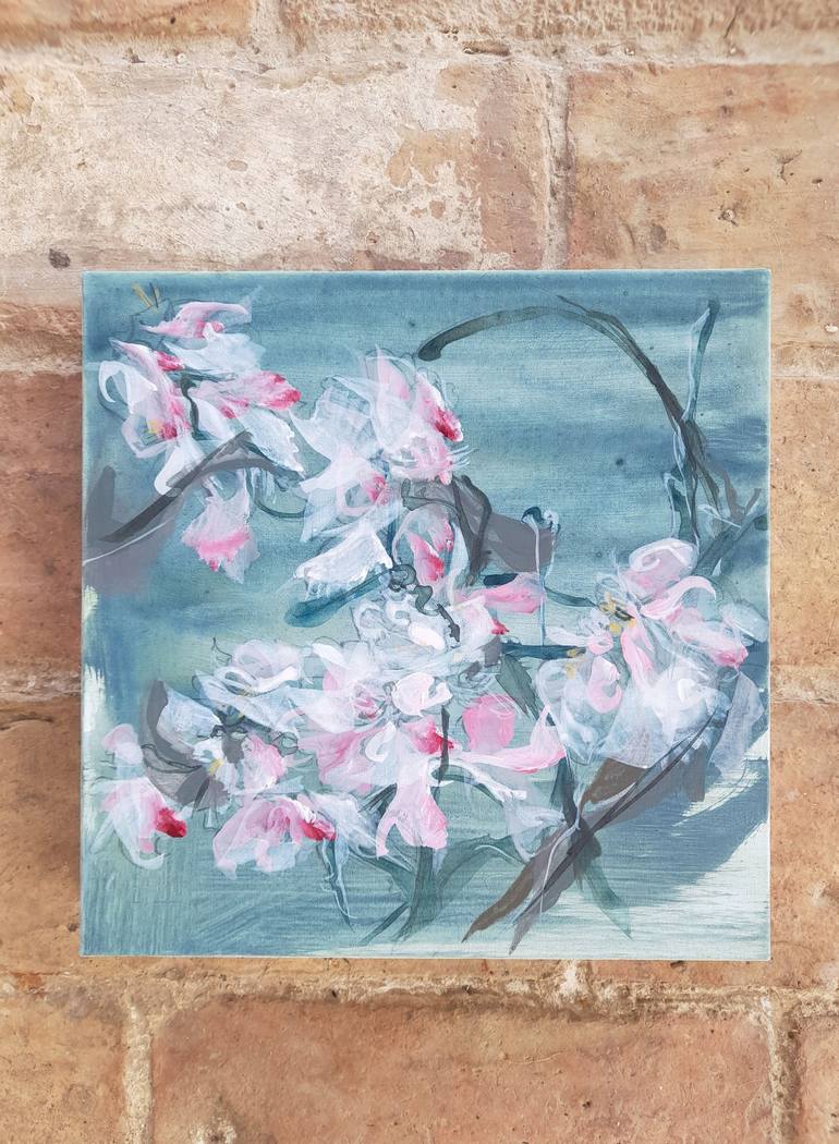 Original Abstract Floral Painting by Emma Archer