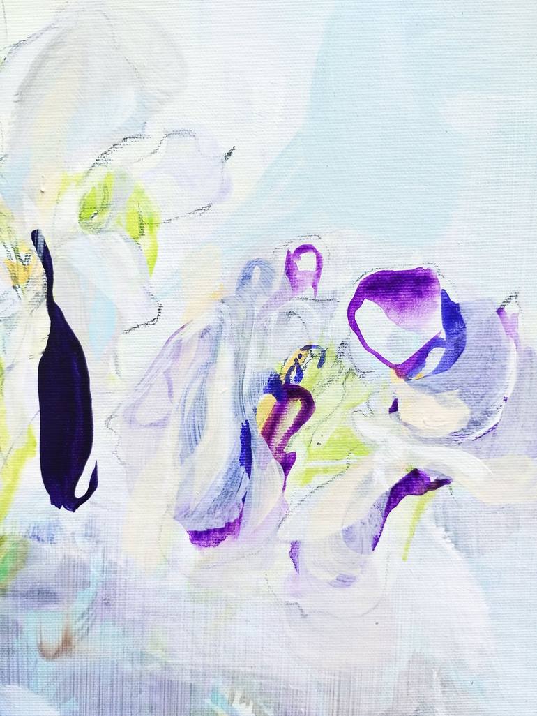 Original Abstract Floral Painting by Emma Archer