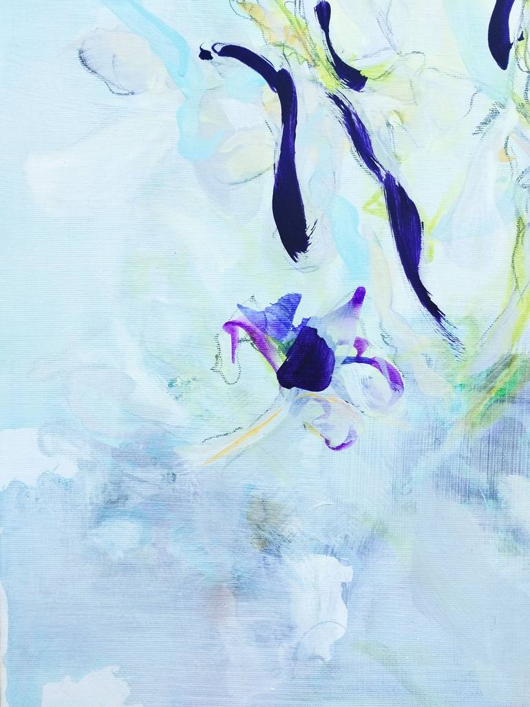 Original Abstract Floral Painting by Emma Archer