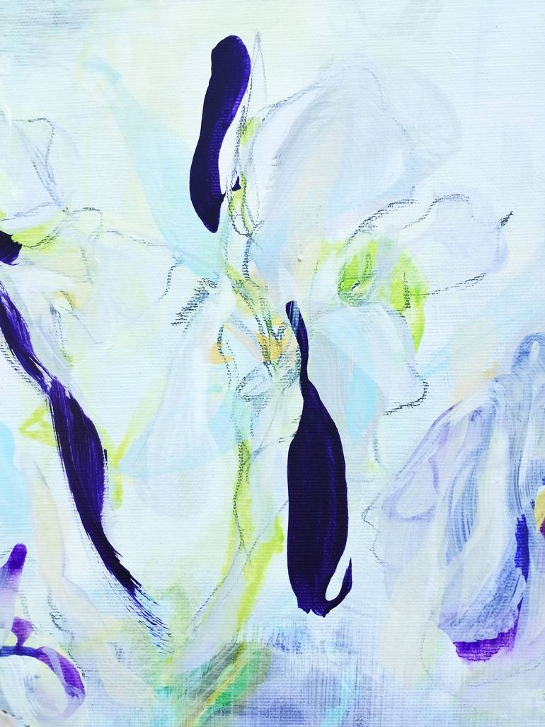 Original Abstract Floral Painting by Emma Archer