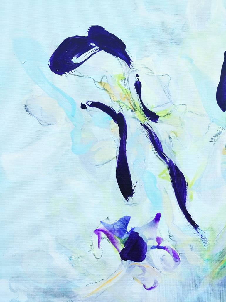 Original Abstract Floral Painting by Emma Archer