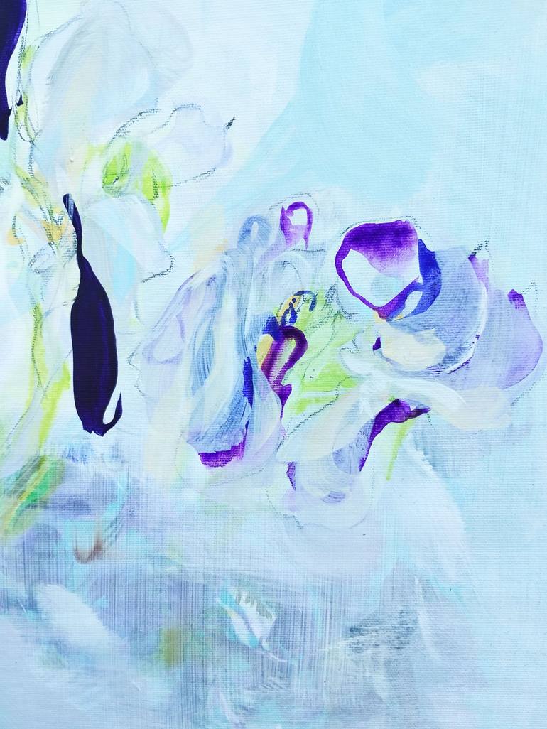 Original Abstract Floral Painting by Emma Archer