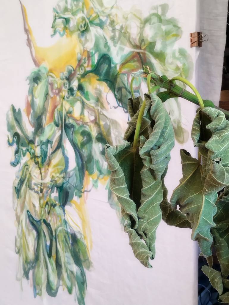Original Abstract Floral Painting by Emma Archer