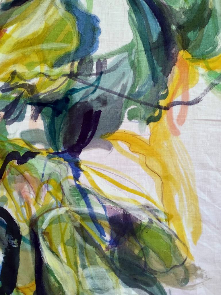 Original Abstract Floral Painting by Emma Archer