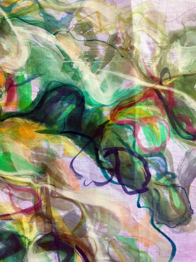 Original Abstract Floral Painting by Emma Archer