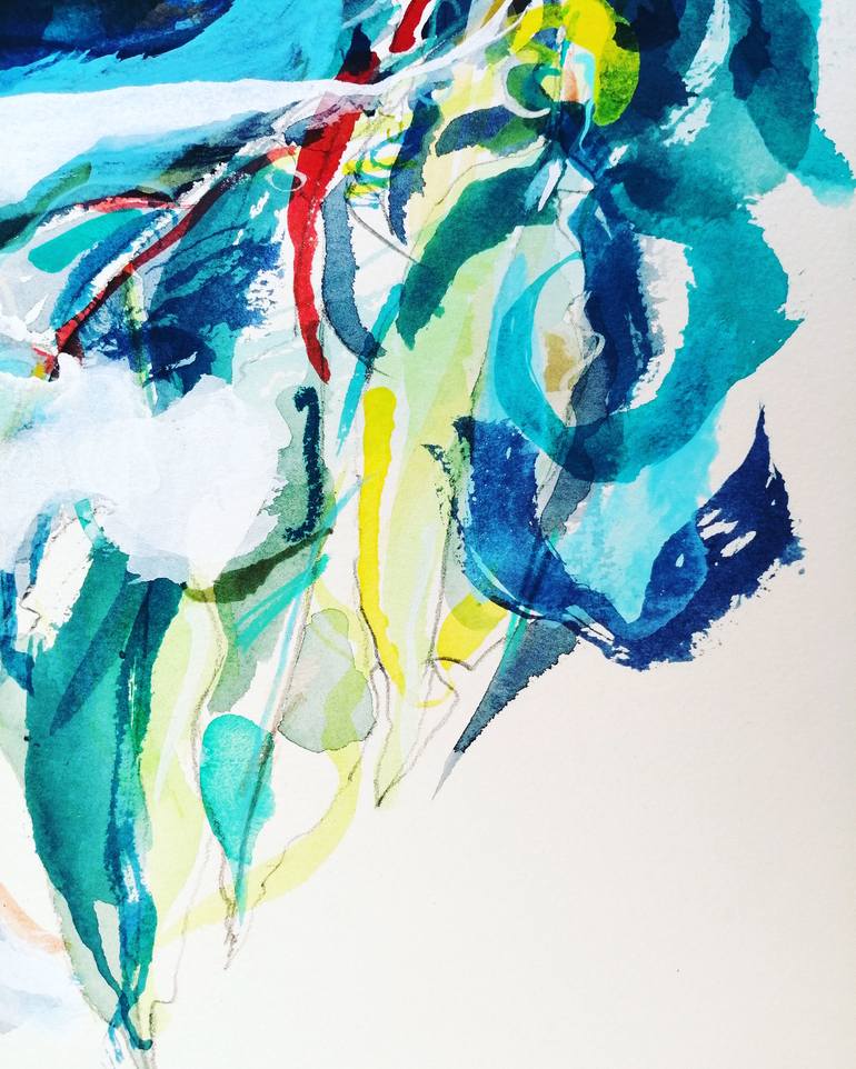 Original Expressionism Floral Painting by Emma Archer