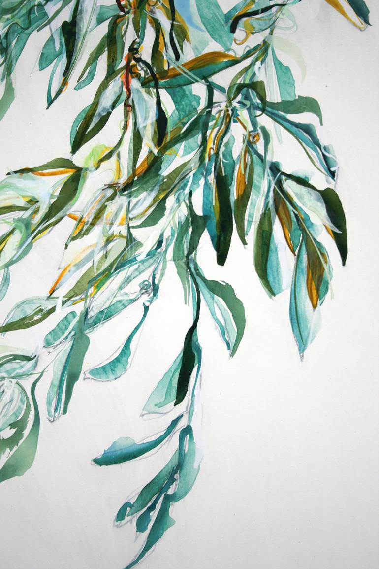 Original Abstract Botanic Painting by Emma Archer