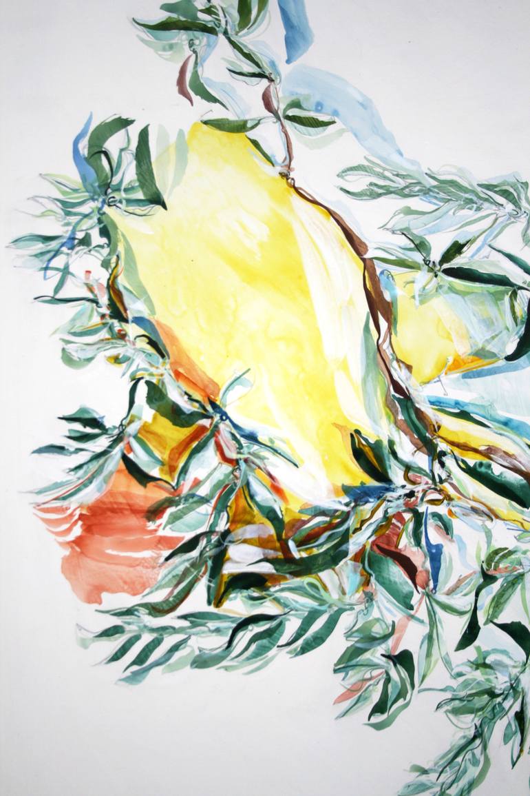 Original Abstract Botanic Painting by Emma Archer