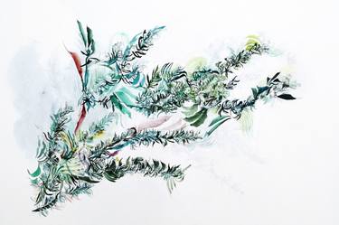 Original Abstract Expressionism Botanic Paintings by Emma Archer