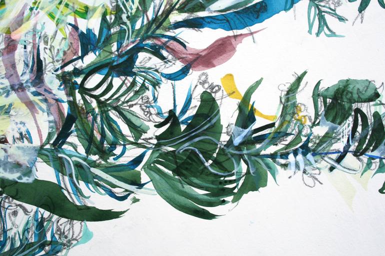 Original Abstract Expressionism Botanic Painting by Emma Archer