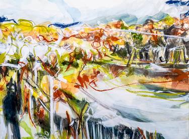 Original Abstract Expressionism Landscape Paintings by Emma Archer