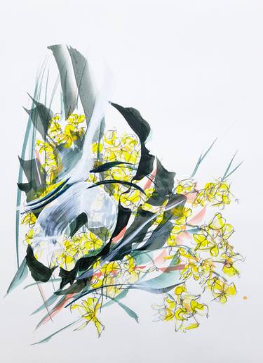 Original Abstract Floral Paintings by Emma Archer