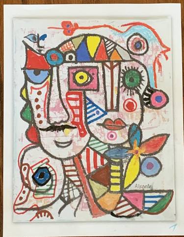 Original Contemporary Abstract Painting by Alfredo  Santesteban Alsante