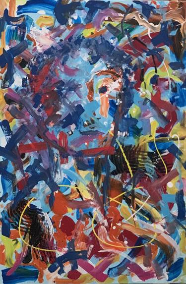 Original Abstract Paintings by Alfredo Santesteban ALSANTE