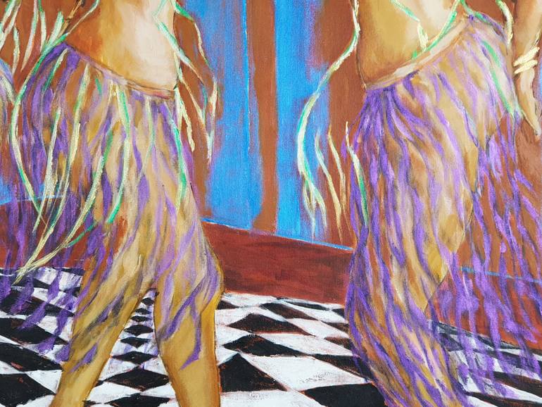 Original Figurative Women Painting by Ghazal H Salem