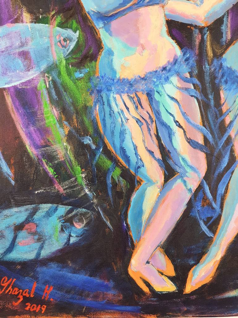 Original Conceptual Women Painting by Ghazal H Salem