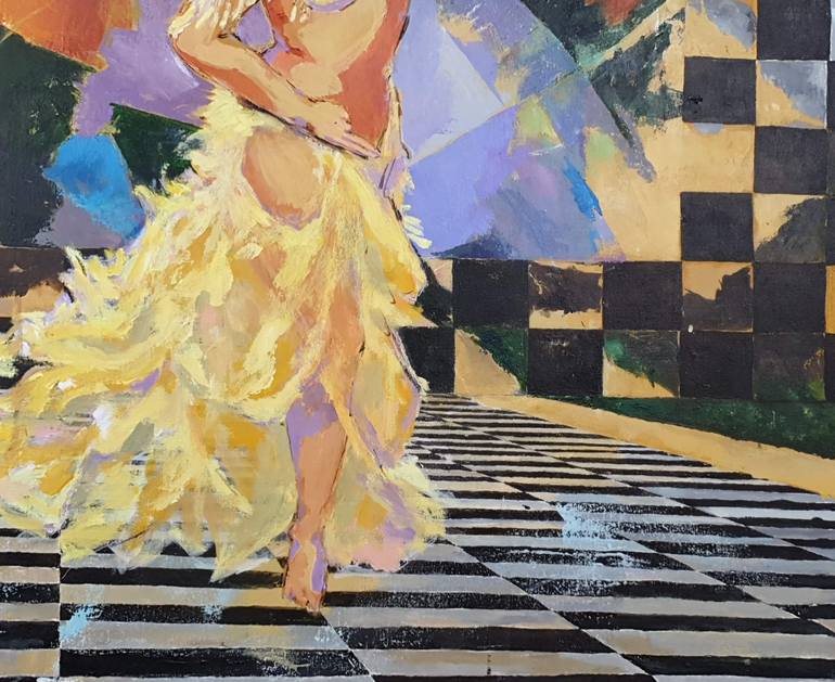 Original Conceptual Music Painting by Ghazal H Salem